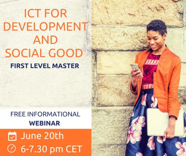 Master ICT for Development and Social Good 2018/2019