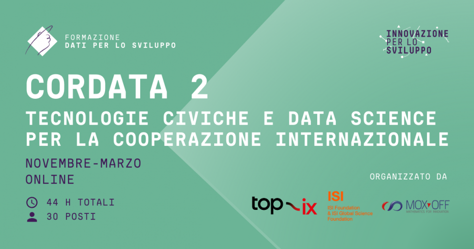 CorDATA 2: Tecnologie civiche e data science per la cooperazione internazionale