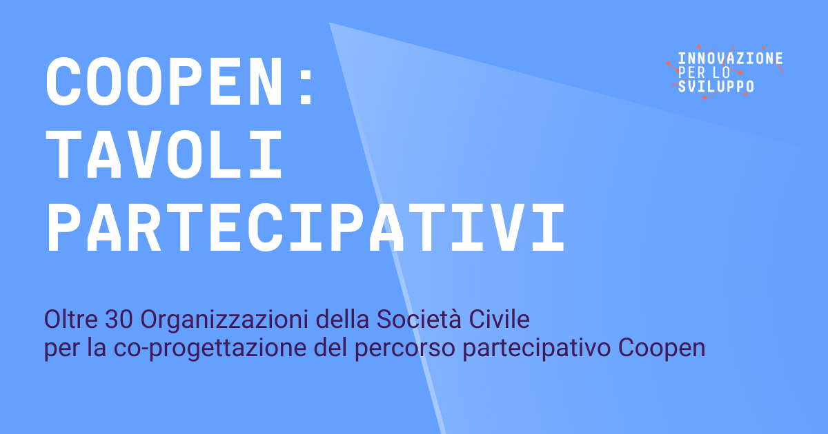 Al via i Tavoli Partecipativi