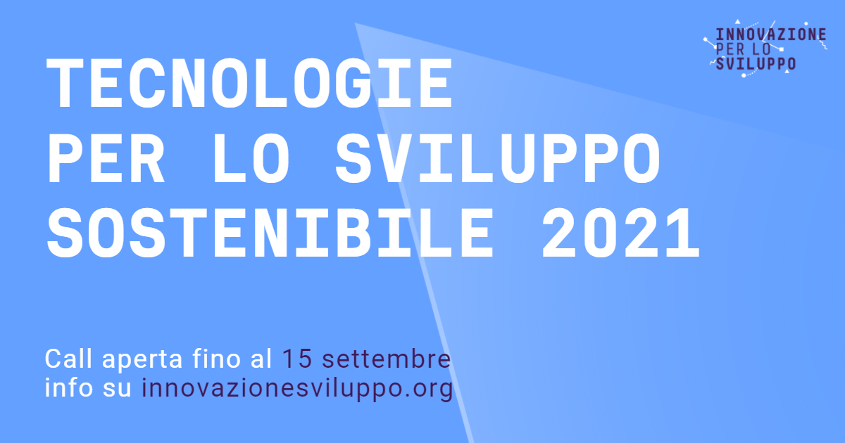 Tecnologie per lo sviluppo sostenibile 2021