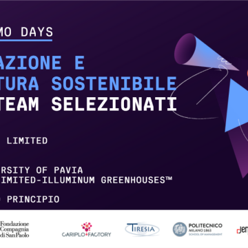 Alimentazione e Agricoltura Sostenibile: ecco i team selezionati